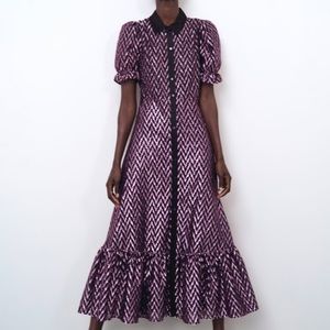 COPY - Zara metallic thread dress